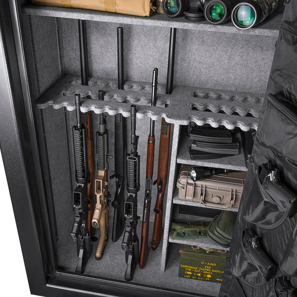 BARSKA FireVault High Capacity Fireproof Gun and Rifle Safe - Model AX12220: Holds 45 Guns